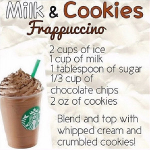 Milk and cookies frappuccino