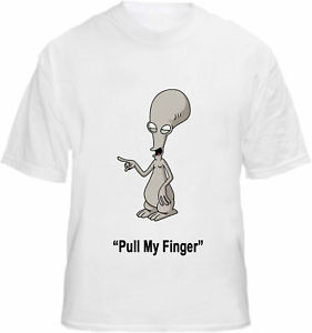 Details about Roger The Alien T-shirt Quote American Cartoon USA Tee