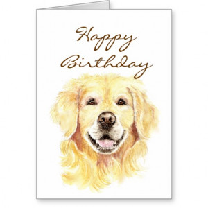 happy_birthday_golden_years_golden_retriever_card ...