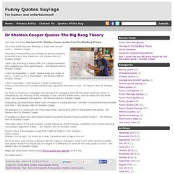 ... cooper quotes from the big bang theory sheldon cooper quotes the