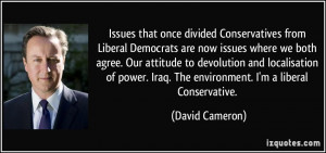 Issues that once divided Conservatives from Liberal Democrats are now ...