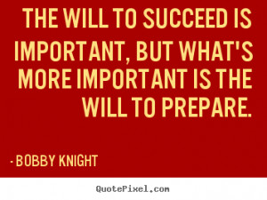 Bobby Knight Motivational Wall Quotes