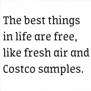 Haha! Love Costco samples!!!
