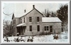 Ed Gein and his residence.