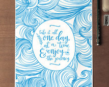 ... of them), Waves n Swirls, Happy Quote Cute Gift Life Travel Quote
