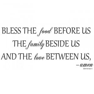 ... the food before us Vinyl wall lettering quotes and sayings hom