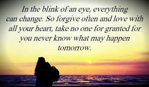 In the blink of an eye.. amazing #love #life quote.. vikrmn