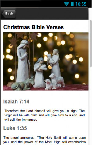 Christmas Bible Verses - screenshot