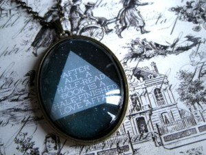 Cloud Atlas Cabochon Quote Necklace (David Mitchell). I'M GETTING THIS ...
