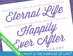 ... quote from Uchtdorf's Your Happily Ever After talk to young women