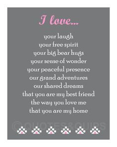 love ... (you can personalize your own reasons!) very cute for ...