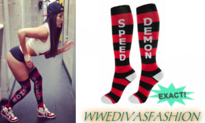 While in Glasgow, Nikki Bella posted a picture of herself wearing a ...