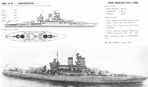 New Mexico Class Battleship Model