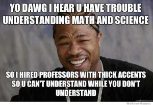 Yo dawg I hear u have trouble understanding math and science – so I ...