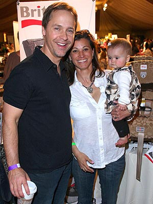Chad Lowe W/ Fiance Kim Painter and Baby Girl Mabel