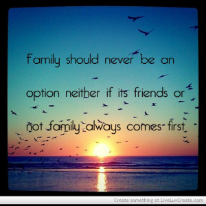 Family Comes First