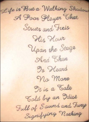 Literary tattoos: Can you identify the quotes?