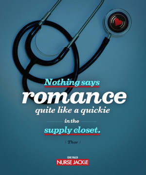 Nothing says romance quite like a quickie in the supply closet ...