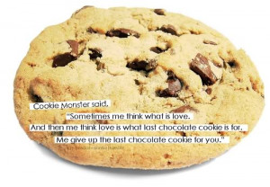 cookie monster quotes love