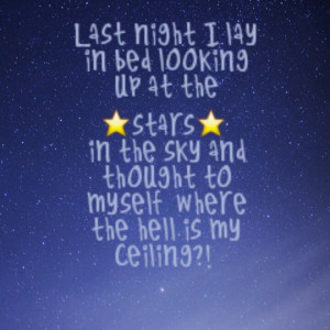 Where the hell is my ceiling?