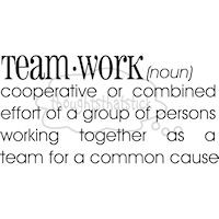 ... Working Together As A Team For A Common Cause - Teamwork Quote Pic
