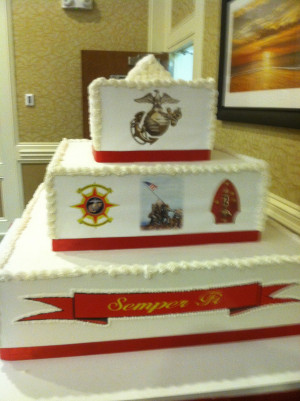 And a wife in the unit also made a cake that was displayed as well ...