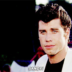 gif * film grease john travolta Danny Zuko olivia newton-john Sandy ...