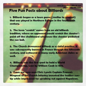 Five Fun Facts about Billiards