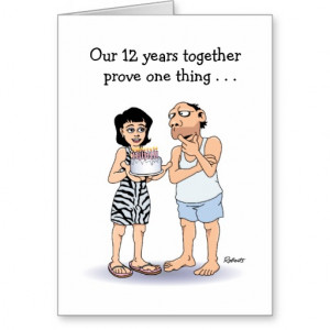12th Wedding Anniversary Card: Love