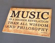 Beethoven Music Quote Sign - Gifts for Musicians ...