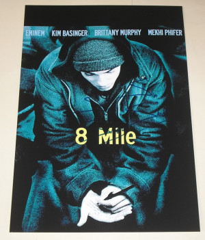 Mile Poster 8 mile pp signed 12