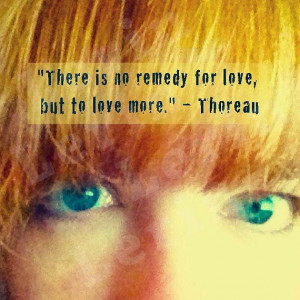 Thoreau Love quote Art print or Greeting Card by katdazzle, $5.00