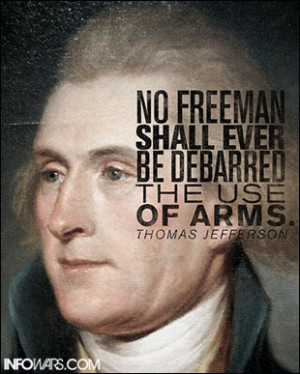 No freeman shall EVER be debarred the use of arms.