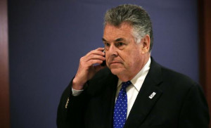 Rep. Peter King (R-NY) arrives at a closed briefing for members of the ...