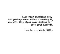 Rainer Maria Rilke quote