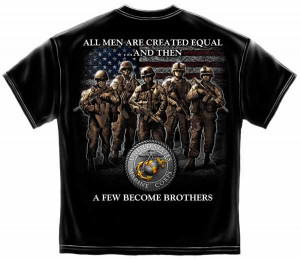... Novelty > T-Shirts > US Marine Corps Brotherhood Short Sleeve T-Shirt