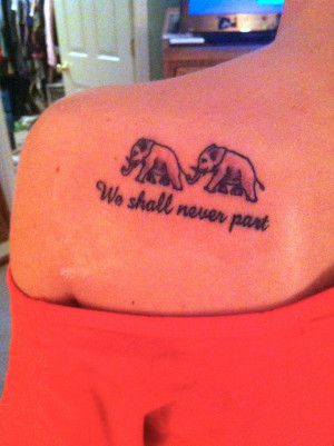 tattoo I got with my sister #bestfriend #sisters #elephants #tattoo # ...
