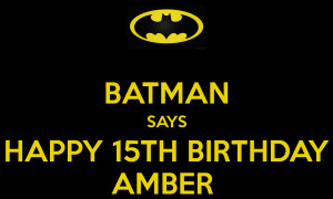 Batman Saying Happy Birthday