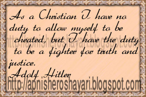 Legendary Quote of Adolf Hitler on Christianity