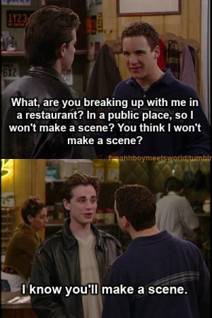 Go Back > Gallery For > Cory And Topanga Quotes
