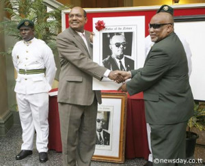 ... Eric Williams from chairman of the Dr Eric Williams Memorial Committee