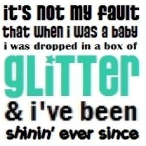 cute glitter quote!