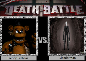 Death Battle Freddy Fazbear Vs SlenderMan by masonartcarr