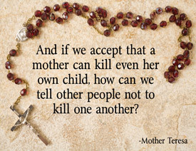 Mother Teresa Pro-Life Poster