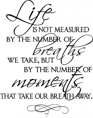 Wall Quote - Life Measured