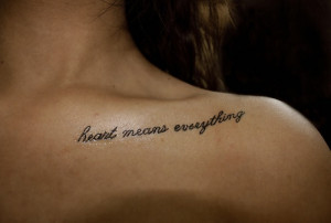 inspiring clavicle tattoo Chest Tattoos For Women
