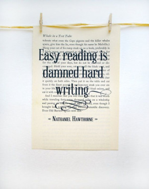 Inspirational quote print, recycled book paper, writing quotes