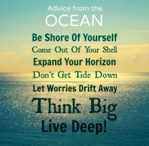 Ocean, Sea, and Beach Photographs with Sayings & Quotes