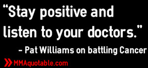 Pat Williams on battling cancer: “Stay positive and listen to your ...