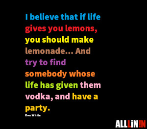 Funny quote about vodka.